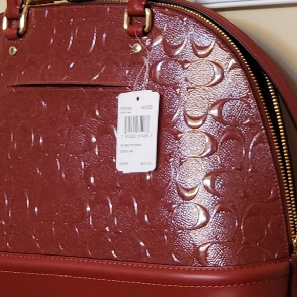 Coach Sierra and wallet set red embossed leather - Picture 5 of 6
